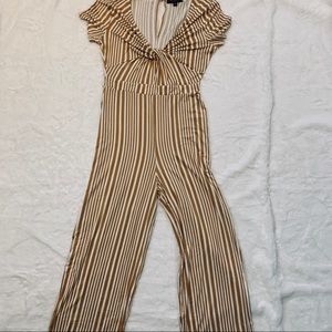 Stripped yellow romper - Medium